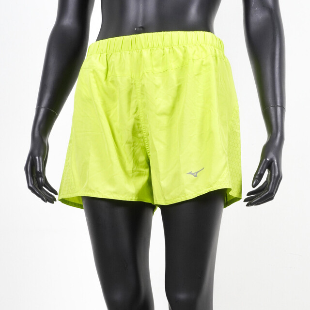 Mizuno [J2TB675236 女款 運動 跑步 路跑 輕量 吸汗 速乾 舒適 寬鬆 三分 短褲 綠