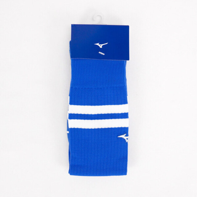 Mizuno Socks [P2TX0A0122Q 足橄襪 長筒襪 毛巾底 強化鬆緊 足球 運動 25-27cm 藍