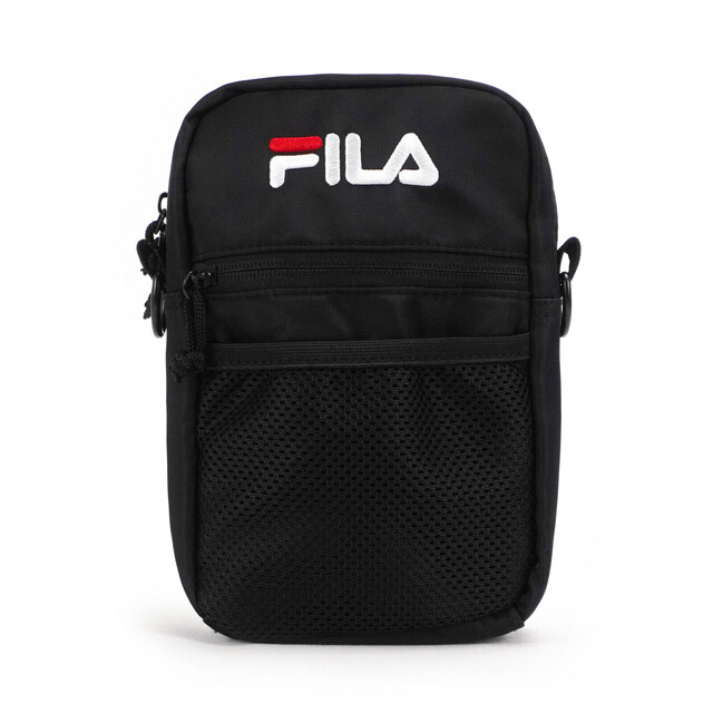Fila Bag [BMV-7009-BK 側背包 斜背包 隨身包 網袋夾層 潮流 休閒 方包 黑