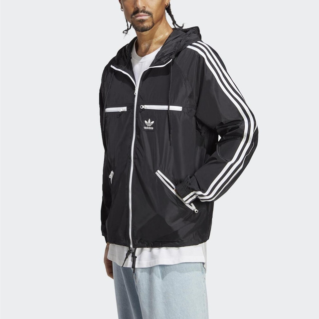 Adidas Classics Wb [HS2066 男 連帽外套 風衣 休閒 經典 復古 寬鬆 亞洲版 黑白