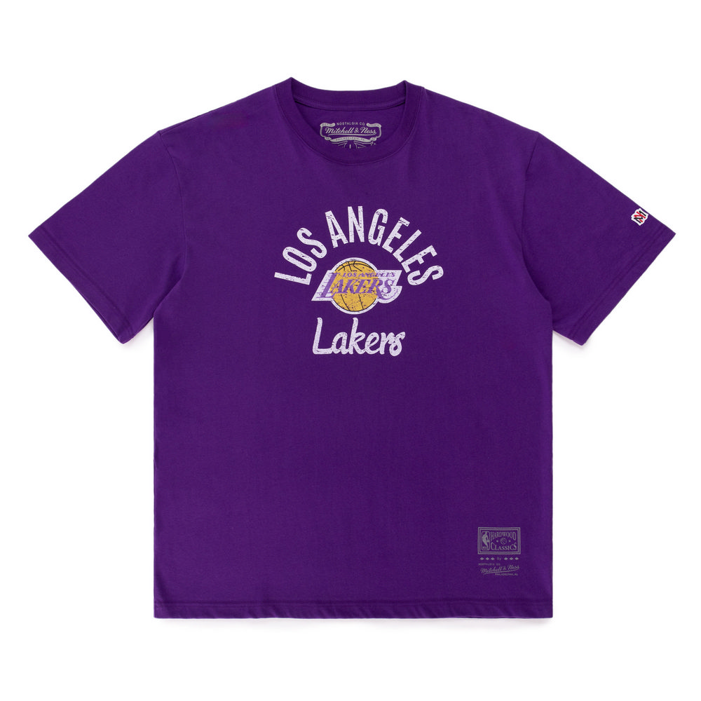 【Mitchell & Ness】NBA TEAM PRACTICE 隊徽 短袖上衣 湖人隊_MNTS007LALP