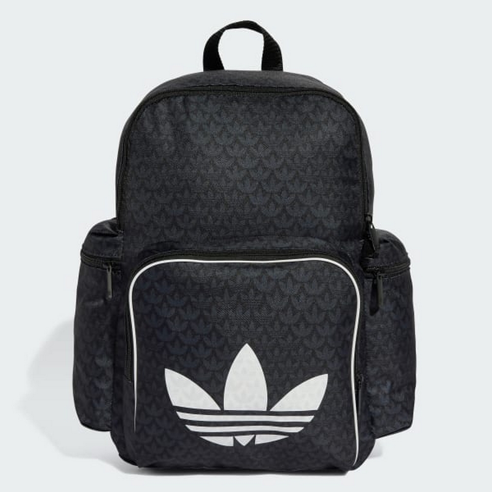 【ADIDAS】MONOGRAM BP 後揹包 男女款 運動包 健身包 書包 黑色-JD5364