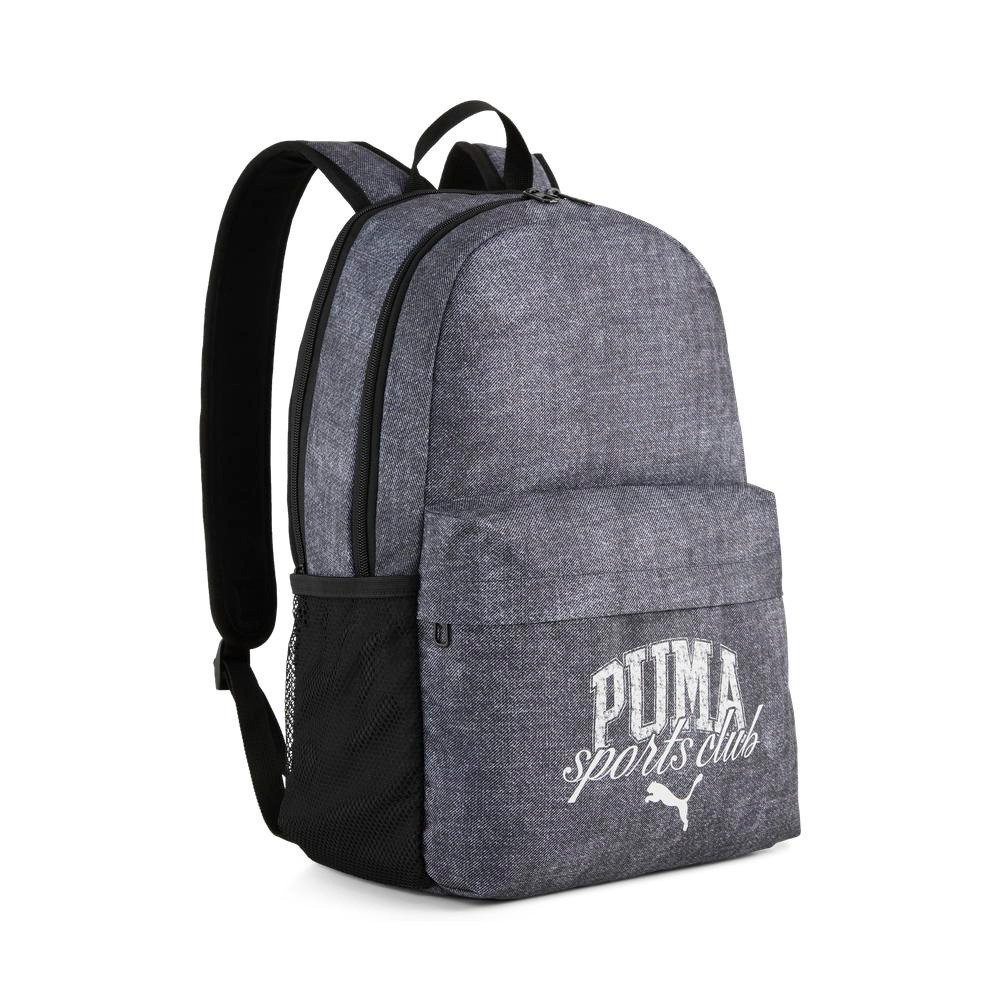 【PUMA】PUMA PHASE CLASS後揹包(N) 男女 書包 運動包 灰黑色-09117801