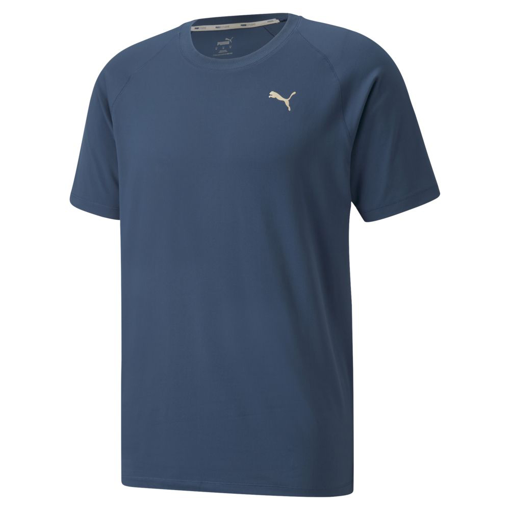 【PUMA】瑜珈系列Studio短袖T恤 短袖上衣 男款 藍色-52111765