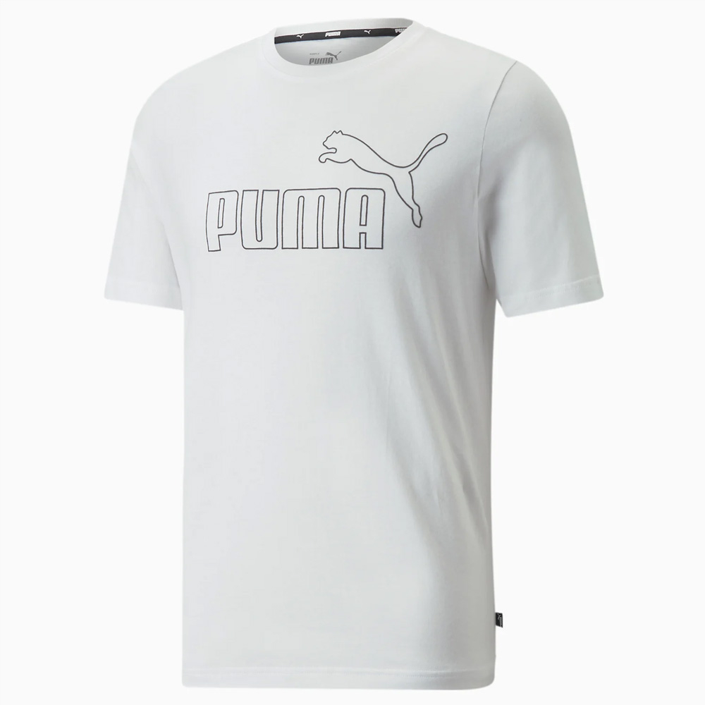 【PUMA】基本系列ESS+大Logo短袖T恤 短袖上衣 男 白色-84988302