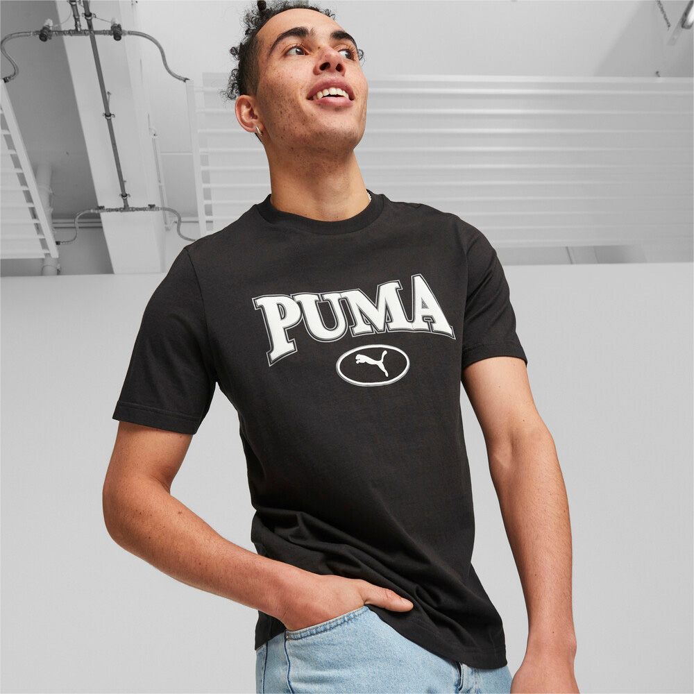 PUMA 短T 基本系列 SQUAD 黑 白LOGO 短袖 T恤 男 67601301