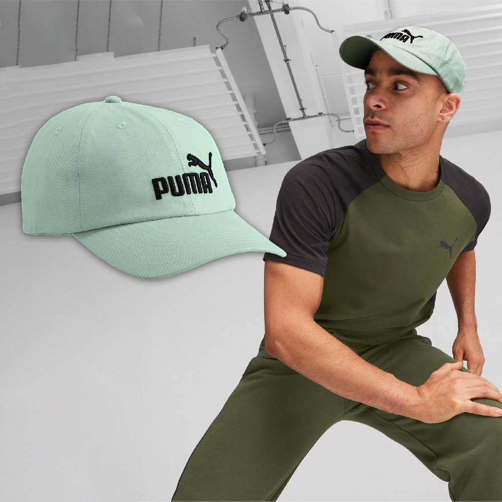 Puma 彪馬 帽子 Essentials No.1 男女款 綠 黑 鴨舌帽 棒球帽 老帽 刺繡Logo 可調式 02435711