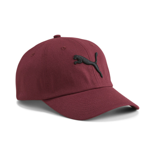 PUMA 帽子 基本系列 酒紅 黑LOGO 老帽 棒球帽 02458706