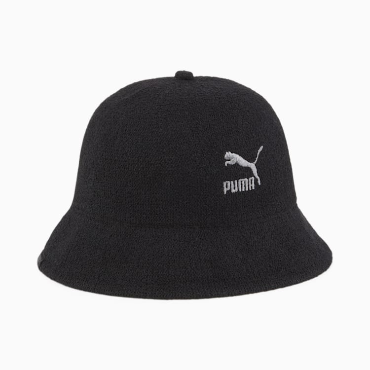 PUMA 帽子 流行系列 黑色 刺繡 鐘形帽 02520801