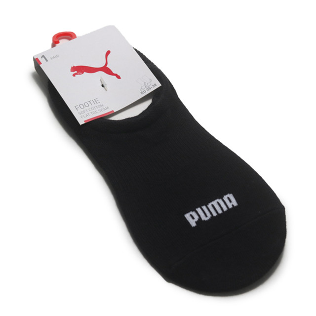 PUMA 襪子 FASHION 全黑 素色 跳豹 直角 隱形襪 踝襪 男女 BB145501