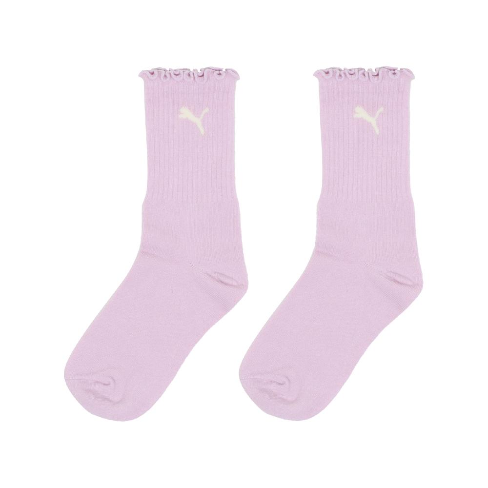 Puma 彪馬 長襪 Fashion Crew Sock 女款 紫 白 中筒襪 休閒襪 襪子 BB145203