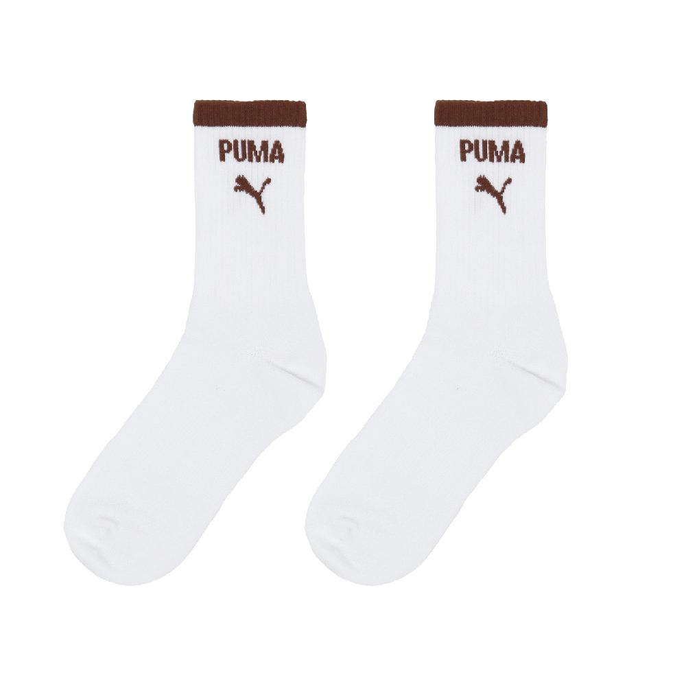 Puma 彪馬 長襪 Fashion Crew Socks 白 棕 中筒襪 休閒襪 襪子 BB144506