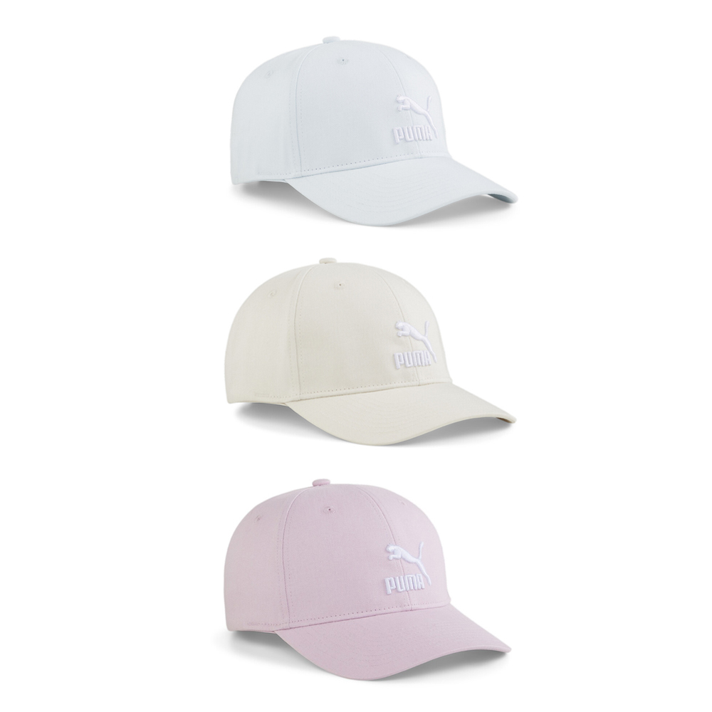 PUMA 帽子 流行系列 淺卡其 淺粉 淺藍 刺繡LOGO 老帽 0225542-