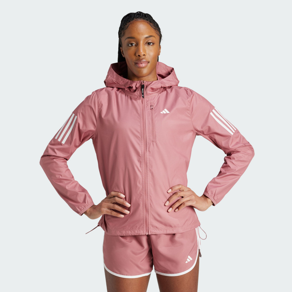 【ADIDAS】OTR B JKT 休閒外套 女 連帽 運動 粉色-IM5403