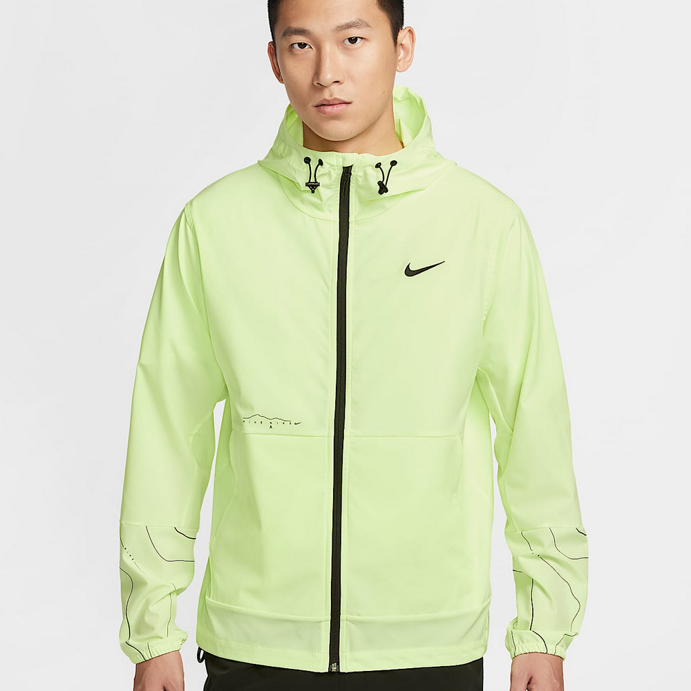 【NIKE】AS M NK RPL UNLIMITED JKT GCEL 男 風衣外套 連帽 黃綠色-IF0373731