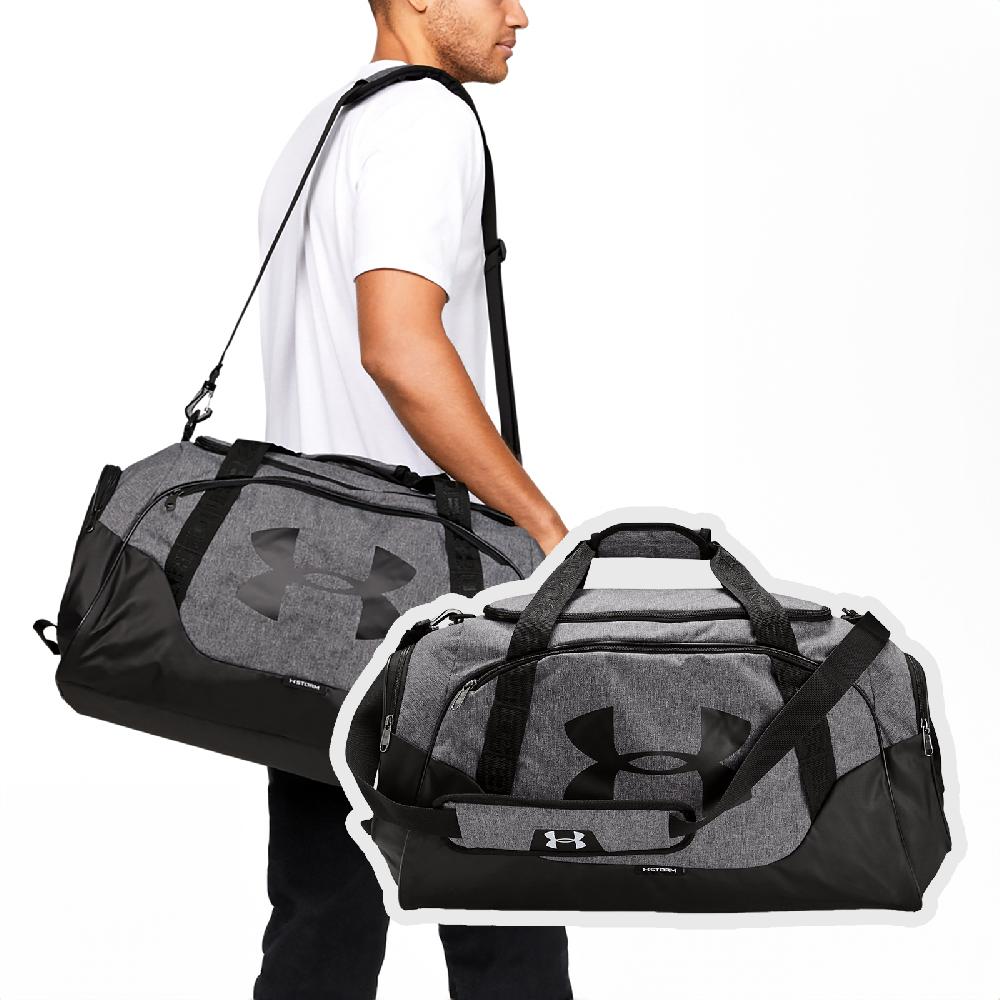 Under Armour 安德瑪 健身包 Undeniable 3.0 灰黑 可調背帶 手提包 側背包 旅行袋 UA 1300213042