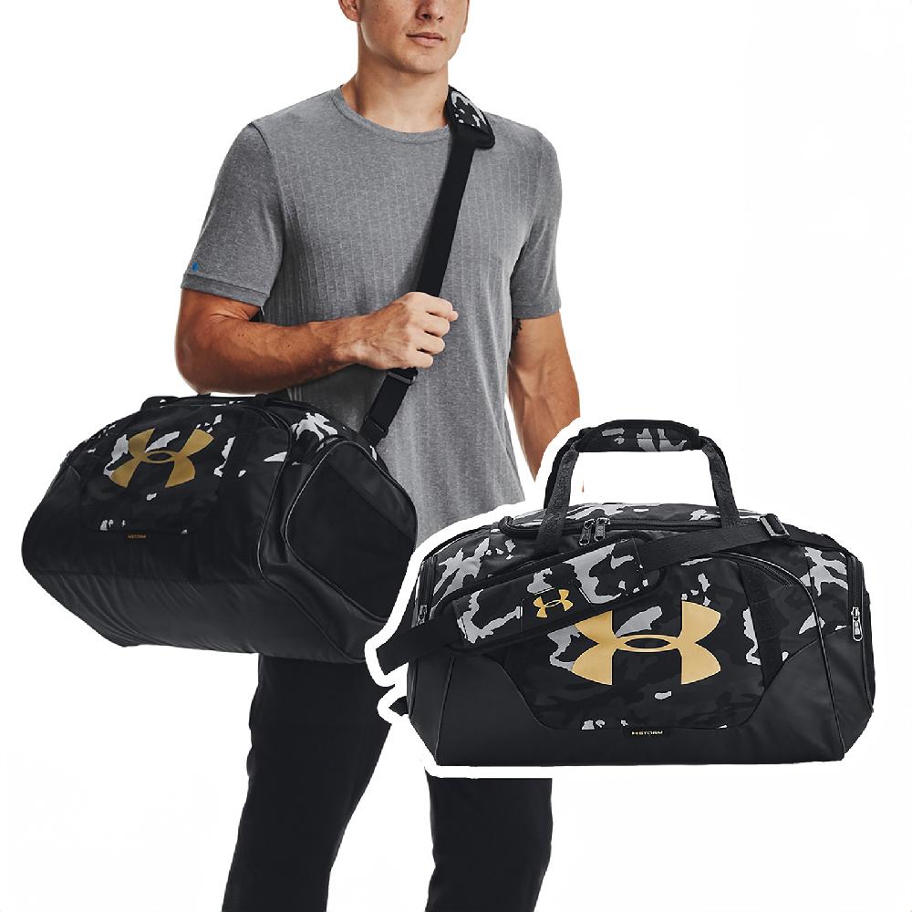 Under Armour 安德瑪 健身包 Undeniable 3.0 黑金 可調背帶 手提包 側背包 旅行袋 UA 1300214008