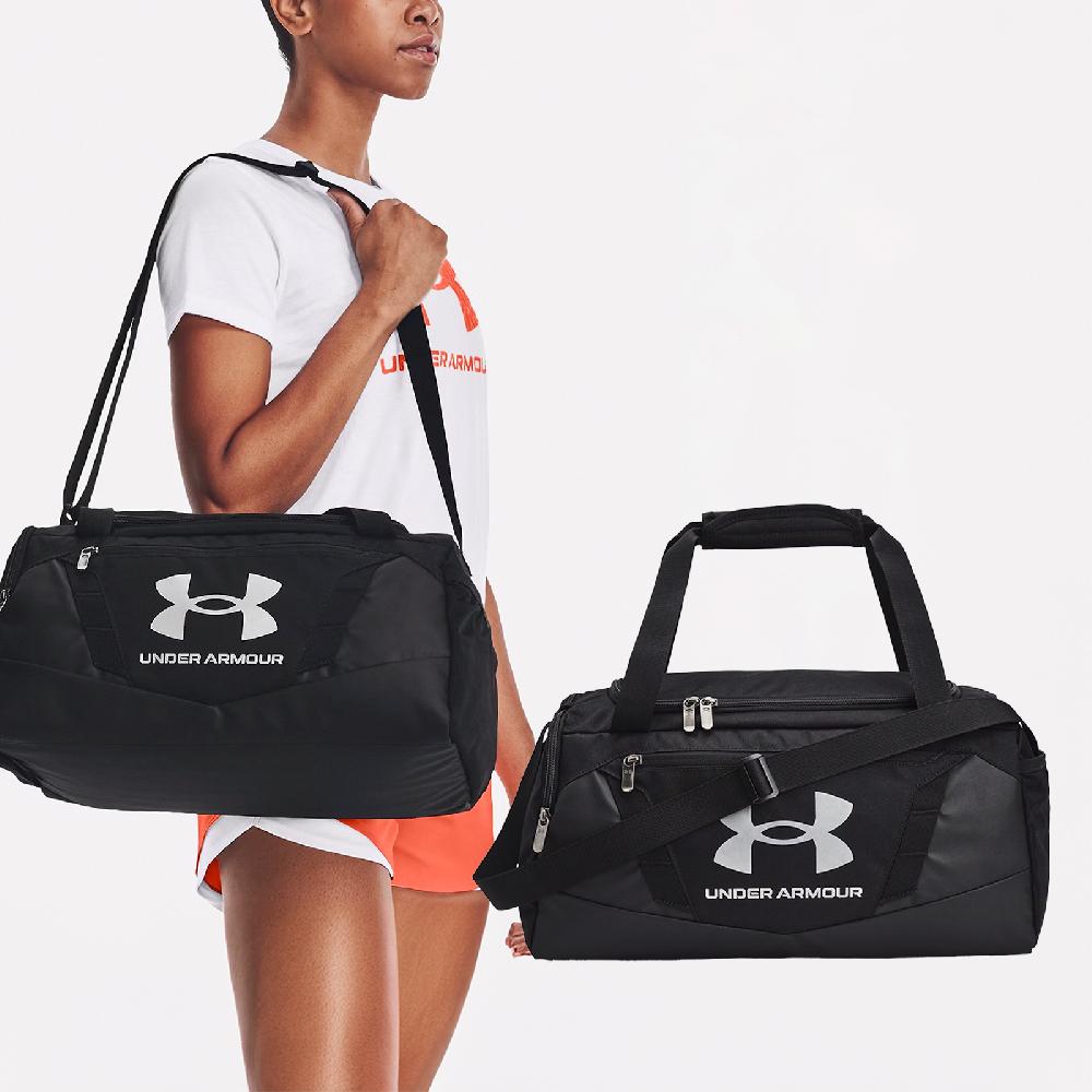 Under Armour 安德瑪 健身包 Undeniable 5.0 Duffle Bag 黑 銀 防潑水 旅行袋 斜背包 UA 1369221001