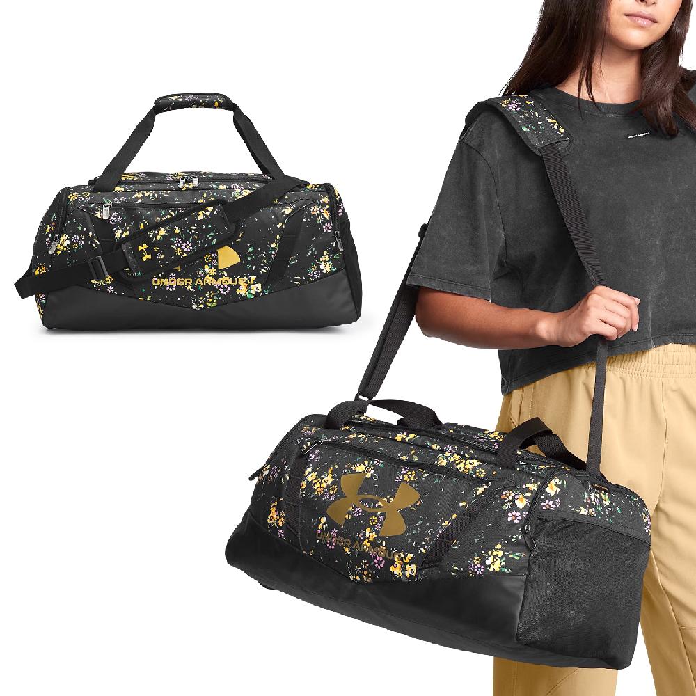 Under Armour 安德瑪 旅行袋 Undeniable 5.0 Duffle Bag 黑金 防潑水 健身包 運動包 UA 1369222008