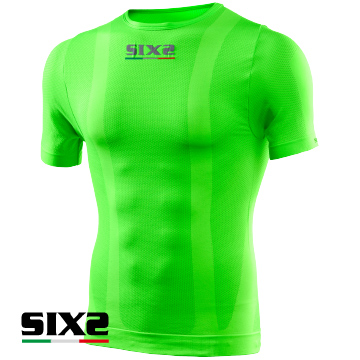義大利 SIXS 機能碳 短袖上衣 TS1C【螢光綠】