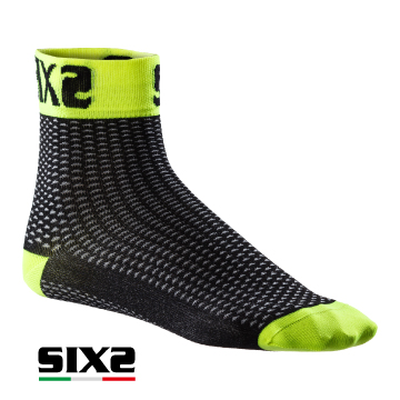 義大利 SIXS 機能碳短襪 SHORT-C【螢光黃】