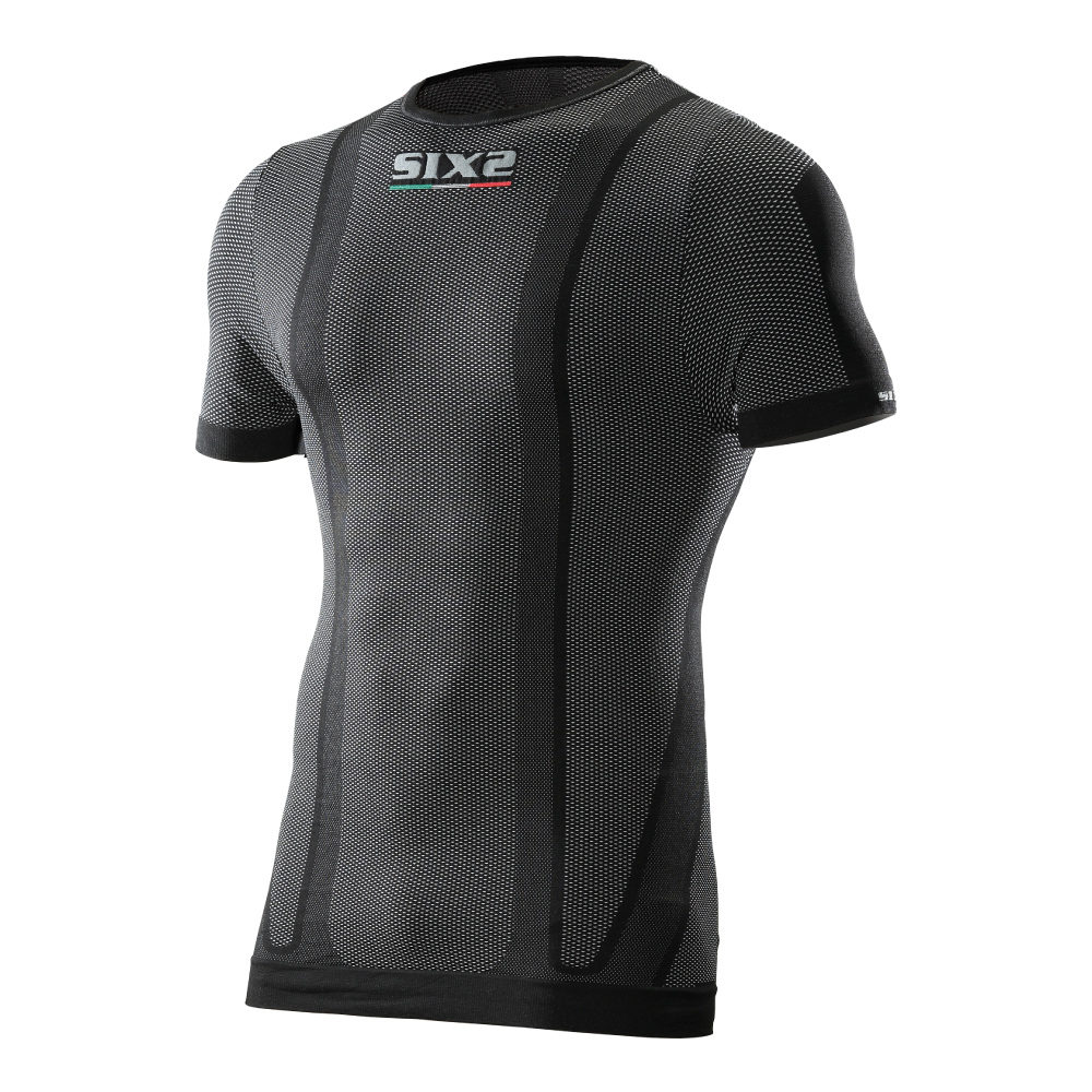 義大利SIXS【機能碳】男款短袖上衣 TS1 碳纖黑