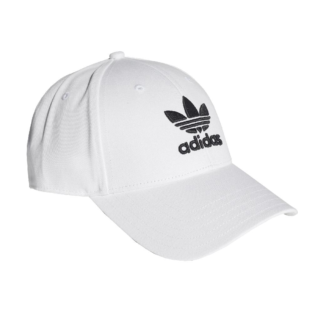 adidas 愛迪達 老帽 Trefoil Baseball Cap 男女款 白 三葉草 遮陽 棒球帽 可調式 鴨舌帽 FJ2544