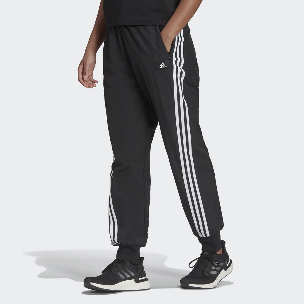 【ADIDAS】W FI WV PANT 女 長褲 黑-HA8437