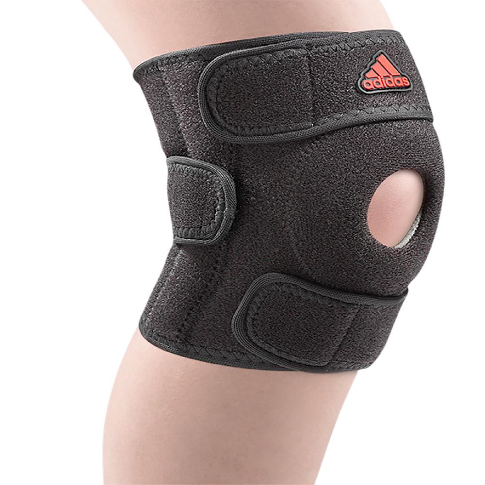 adidas 愛迪達 護具 Knee Support 黑 運動護膝 高機能 可調式 黏式 吸濕排汗 訓練 高強度 MB0219