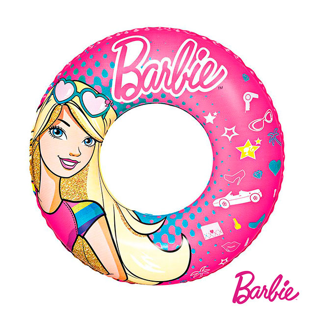 【愛而富L&R】Barbie。芭比娃娃充氣泳圈 93202