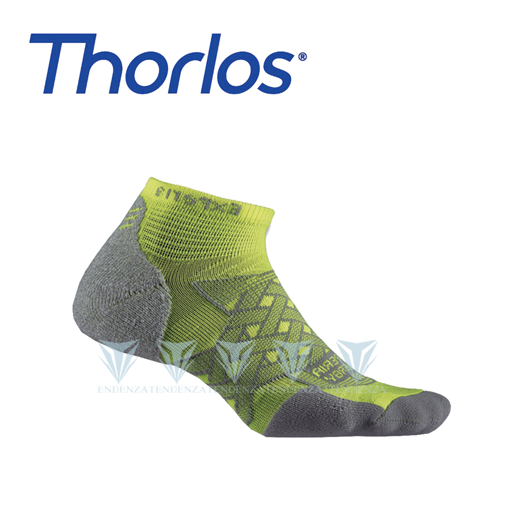 美國Thorlos XECU 雪豹能量壓縮短襪 螢光黃