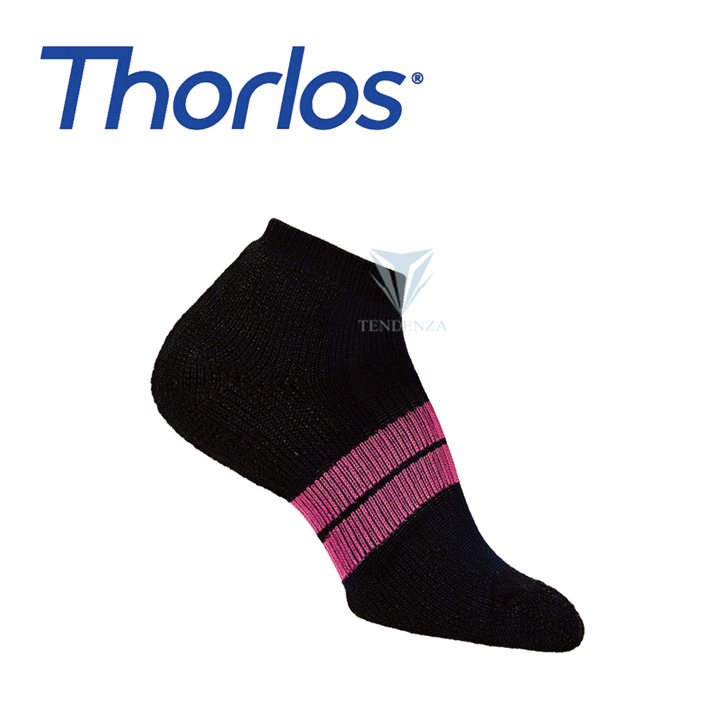 美國Thorlos 84N跑步襪 (女款) 黑/桃紅