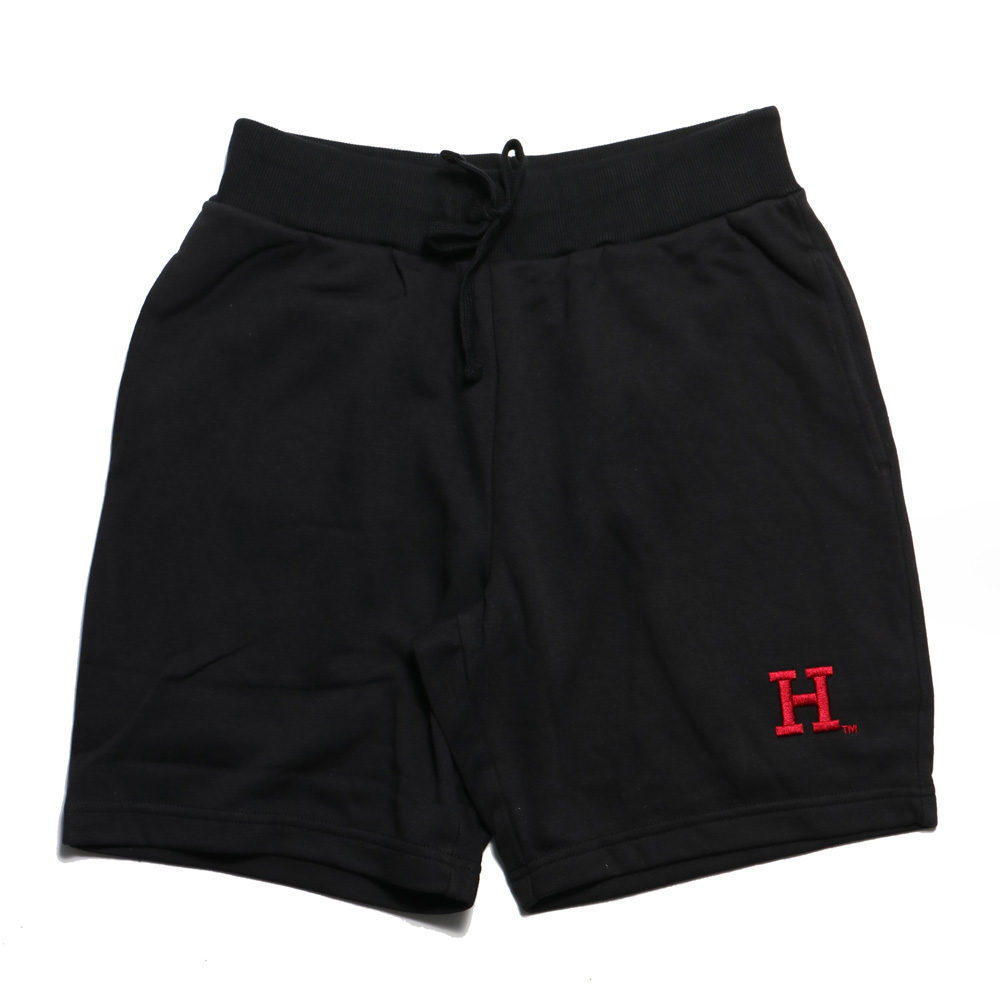 NCAA 短褲 哈佛 黑色 刺繡 5分 棉 休閒 男 7221550120