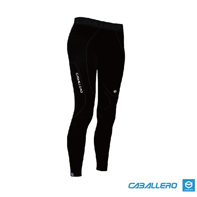 【CABALLERO】女款一體成型高機能壓縮褲 全黑