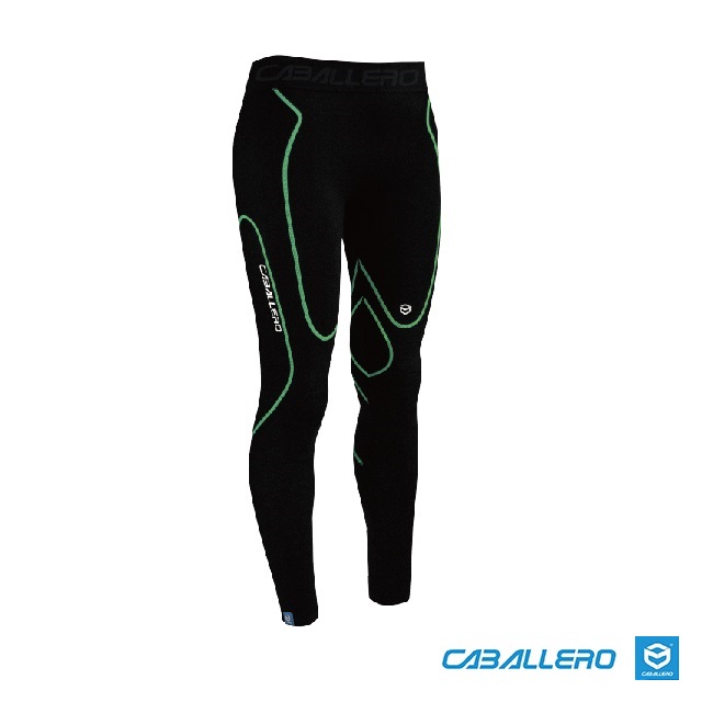 【CABALLERO】男款一體成型高機能壓縮褲 炫綠