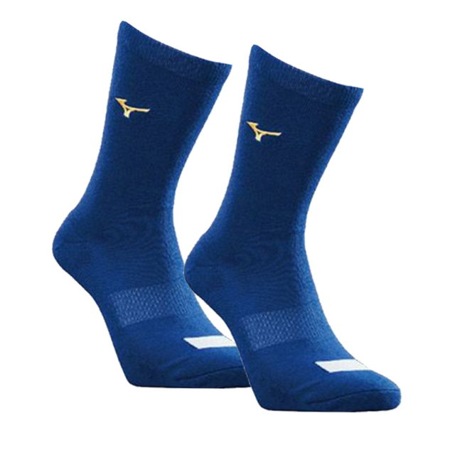 Mizuno Socks [12TX9U5116Q 棒壘襪 中統襪 背號窗 毛巾底 耐磨 運動 25-27cm 寶藍