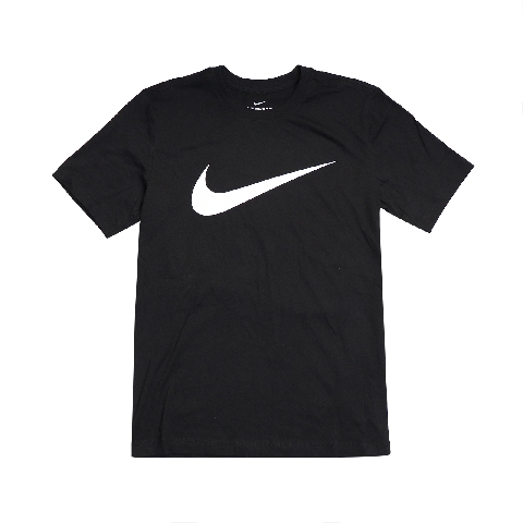 Nike T恤 Sportswear Swoosh 男款 基本款 大勾 圓領 棉質 運動休閒 黑 白 DC5095-010