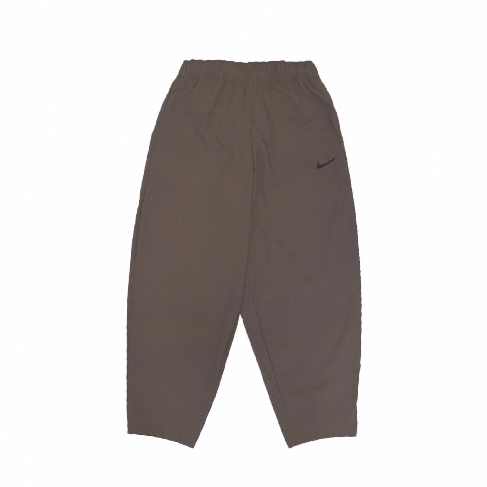 Nike 長褲 Essential Curve Pants 女 高腰 寬鬆 彈性腰頭 內設抽繩 穿搭 棕 黑 DD5976-004