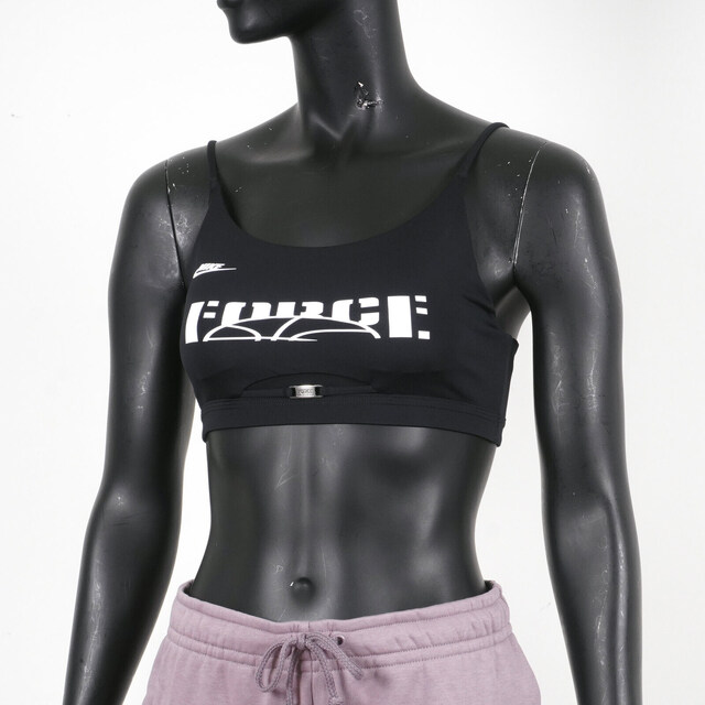 Nike Indy Bra Dry [CU7550-010 女 運動內衣 細肩帶 輕度支撐 健身重訓 瑜珈 黑白