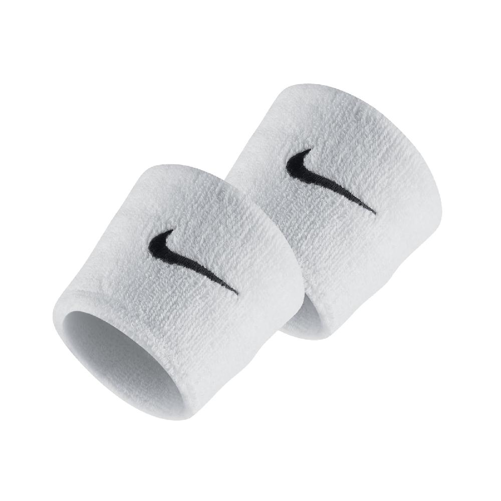 Nike 護腕 Swoosh Wristbands 男女款 球類運動 兩隻入 勾勾 基本款 白 黑 NNN0410-1OS