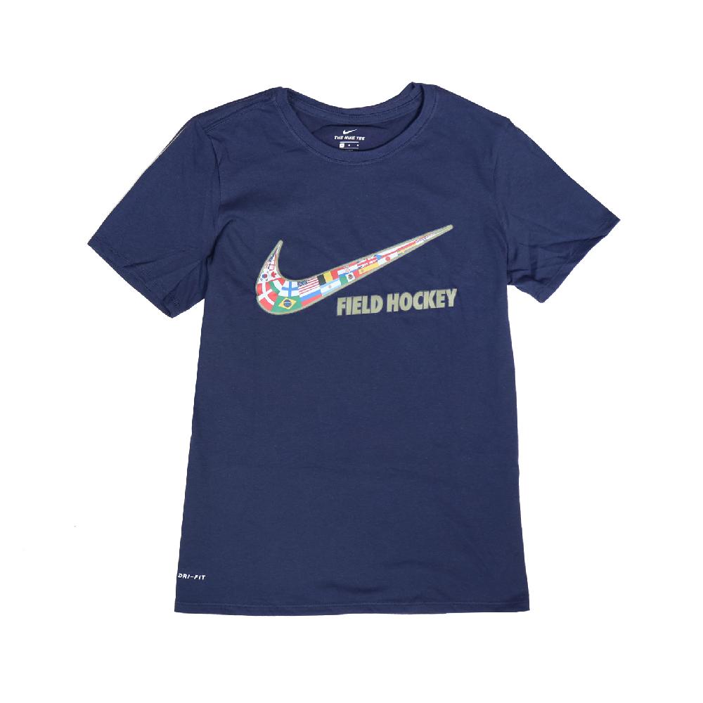Nike T恤 Field Hockey Tee 女款 運動休閒 吸濕排汗 DRI-FIT 圓領 藍 彩 561423419F-H05