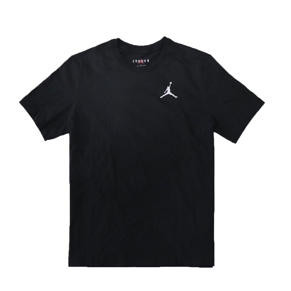 Nike T恤 Jordan Jumpman Tee 男款 黑 白 短袖 棉質 圓領 喬丹 飛人 基本款 DC7486-010