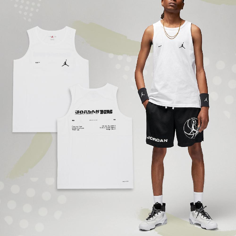 Nike 耐吉 背心 Jordan Sport 男款 白 黑 Dri-FIT 吸濕 排汗 運動 無袖 喬丹 飛人 DX9606-100