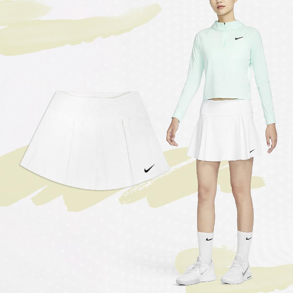 Nike 耐吉 褲裙 Dri-FIT Advantage 女款 白 黑 吸濕排汗 內置短褲 高爾夫球裙 小勾 DX1422-100