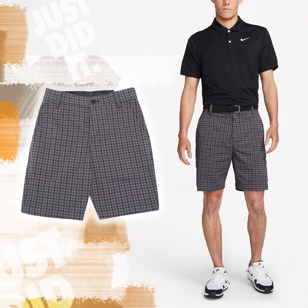 Nike 耐吉 短褲 Dri-FIT UV Chino Plaid Golf 男款 格紋 黑 灰 防曬 高爾夫球 DN1960-010