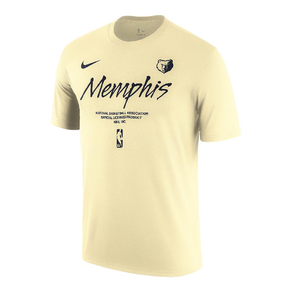 Nike 耐吉 短袖 NBA Memphis Grizzlies 男款 黃 深藍 孟斐斯 灰熊隊 短T FN8620-744