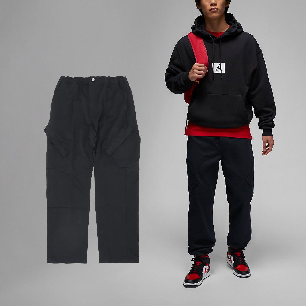 Nike 耐吉 長褲 Jordan Essentials Chicago 褲子 男款 黑 工裝 可調褲腳 喬丹 FB7306-010