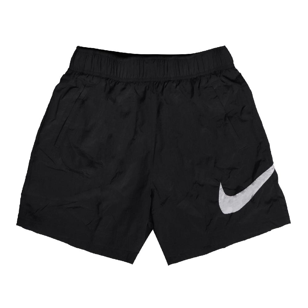 Nike 短褲 NSW Essential 黑 女款 寬版 透氣 高腰 大勾 休閒 運動 DM6740-010