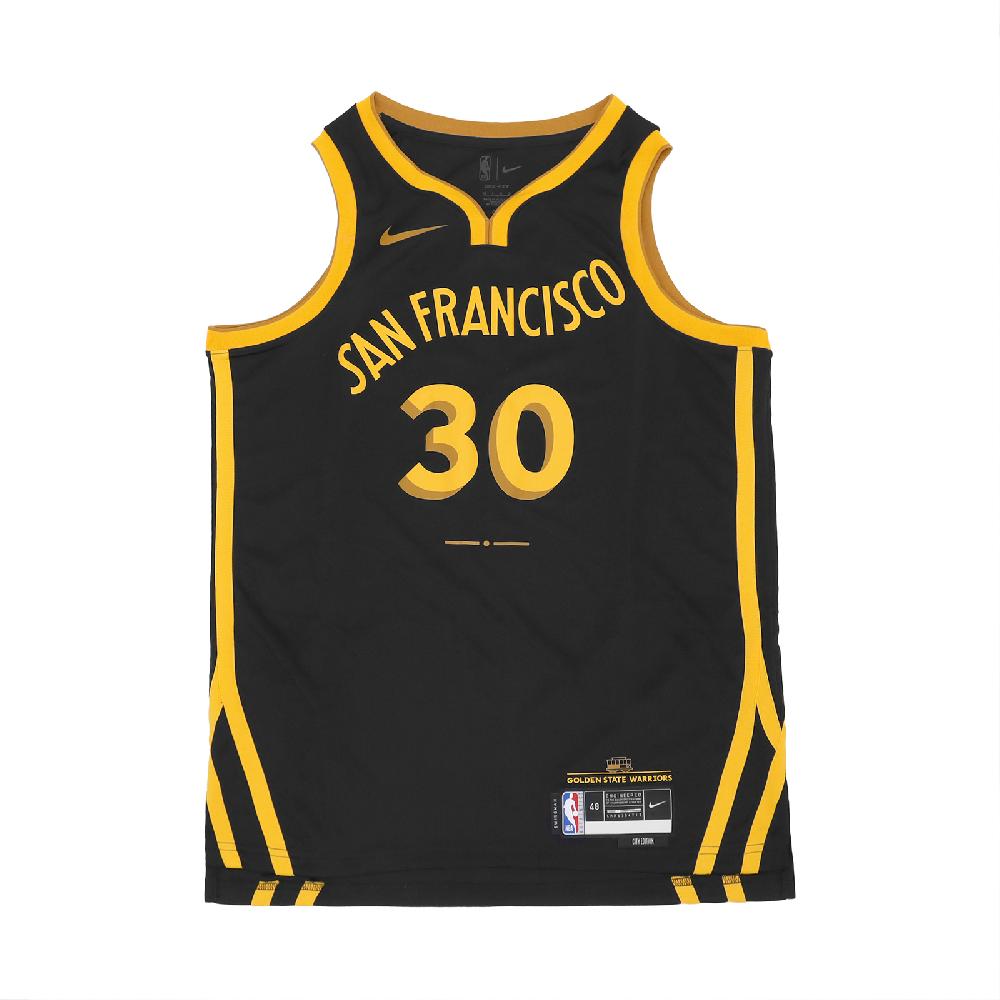 Nike 耐吉 球衣 Stephen Curry Warriors 23/24 金州 勇士 城市版 NBA 黑 黃 DX8502-011