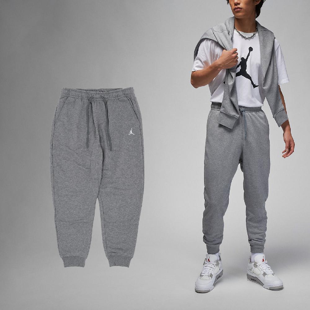 Nike 耐吉 長褲 Jordan Essentials 男款 灰 白 毛圈布 抽繩 喬丹 棉褲 褲子 FQ7762-091